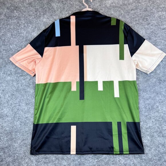 Set Of 3 Mens XXL Colorblock Polo Shirts SS 3 Button Collars Golf Casual Travel - Picture 16 of 16